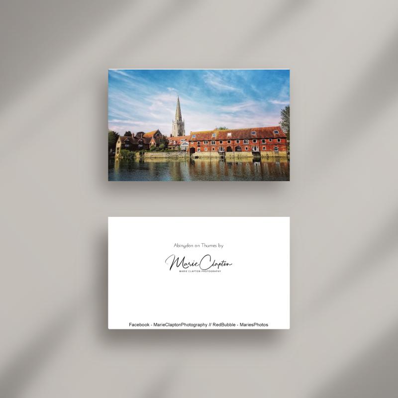 A6 Abingdon on Thames Oxfordshire Blank Greeting Card with envelope