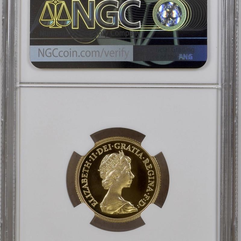 1980 QEII Gold Proof Full Sovereign NGC PF69UCAM