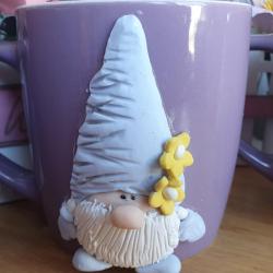Purple Mug with Blue Gonk Embellishment