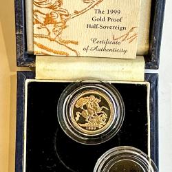 1999 Gold Proof Half Sovereign