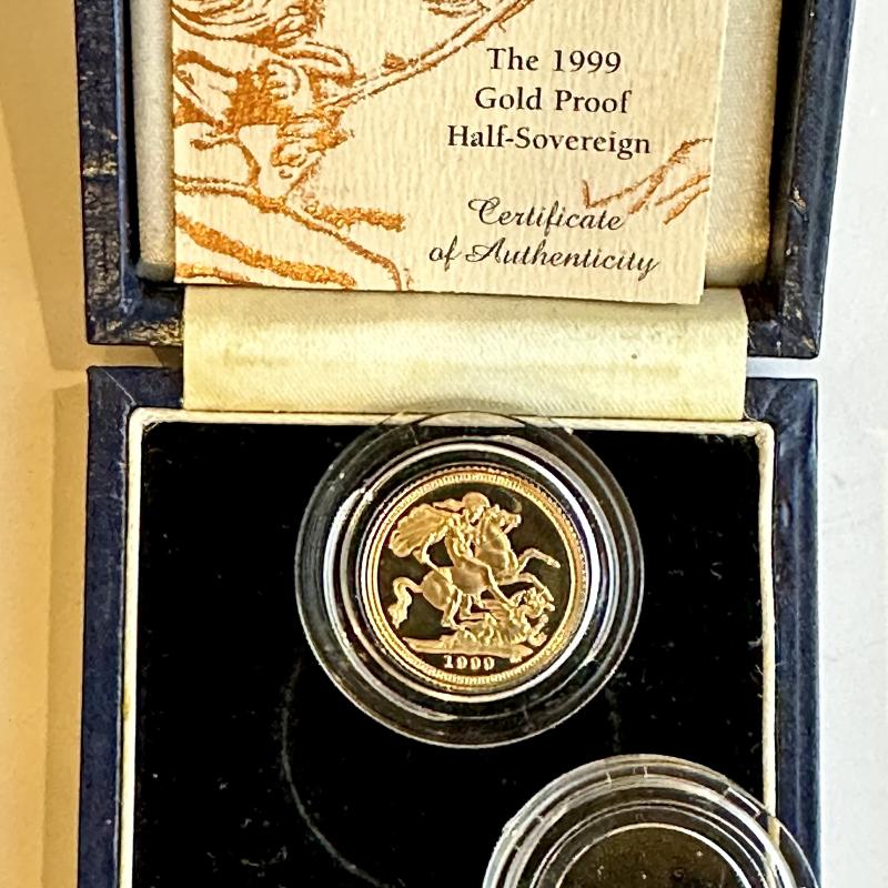 1999 Gold Proof Half Sovereign