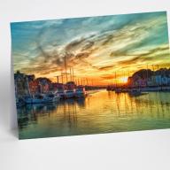 Single Weymouth Harbour Dorset Blank Greeting Card with envelopes