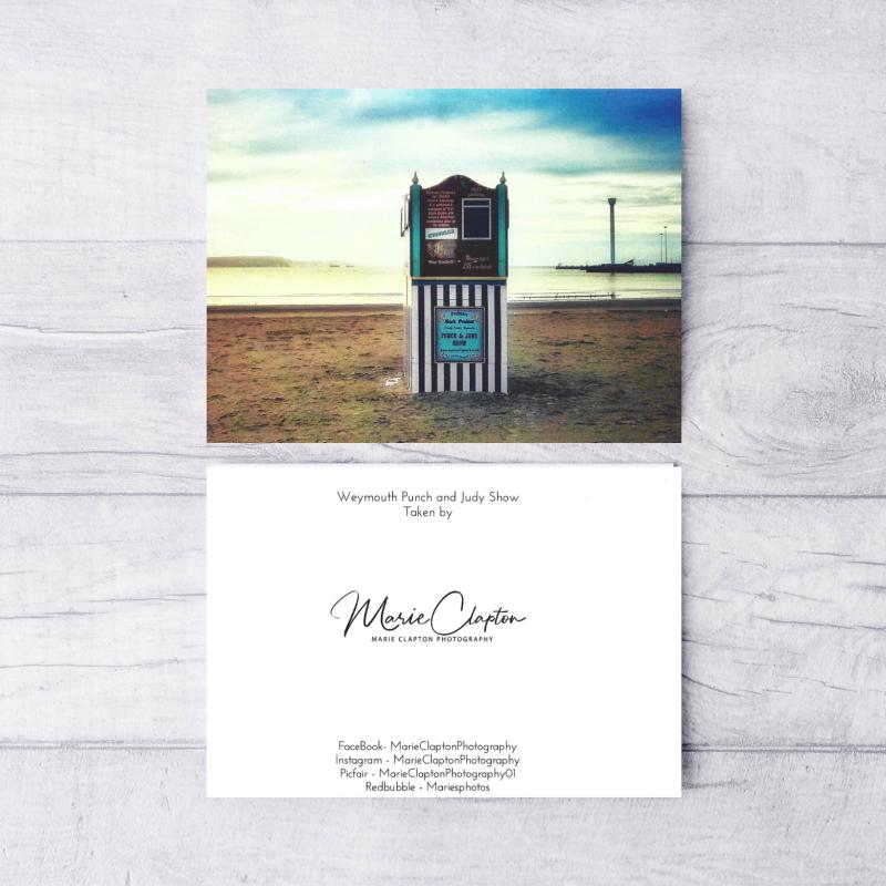 Pack of 6 Weymouth Dorset Mixed Blank Greeting Cards with envelopes