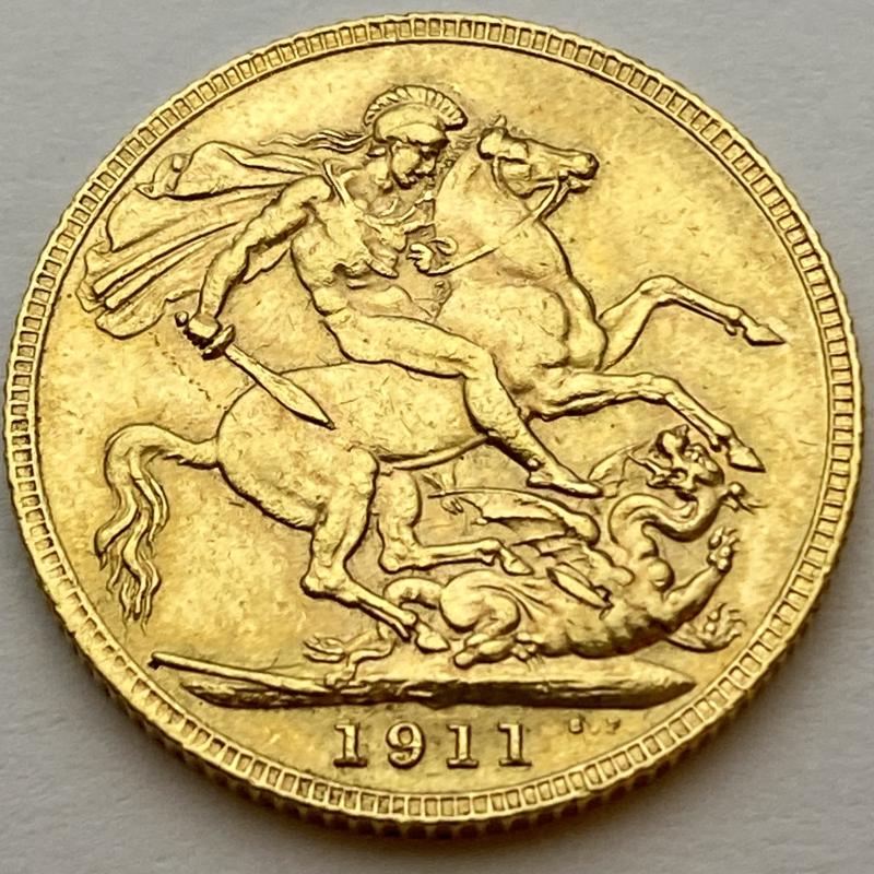 1911 Full Sovereign - George V