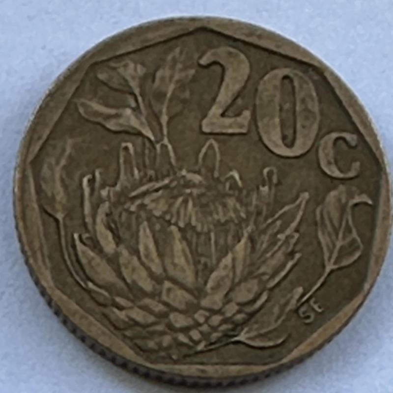 2011 Africa Twenty Cent 20c South Africa King Protea National Flower