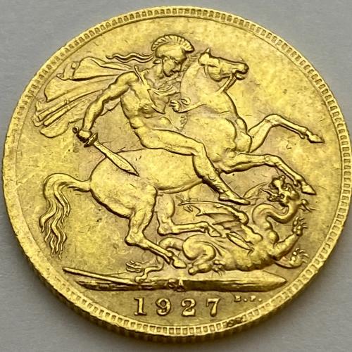 1927 Full Sovereign - George V - South Africa