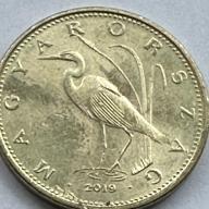 Hungary 5 Forint 2019 Crane Bird Great White Egret