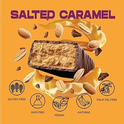 Case Of 12x Vive Salted Caramel Protein Bars Includes Postage
