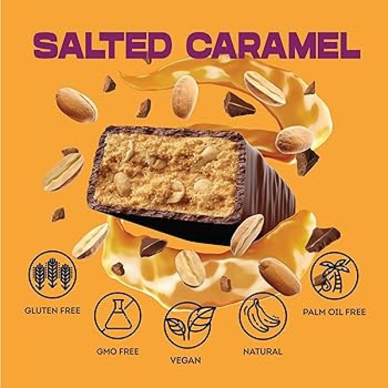 Case Of 12x Vive Salted Caramel Protein Bars Includes Postage