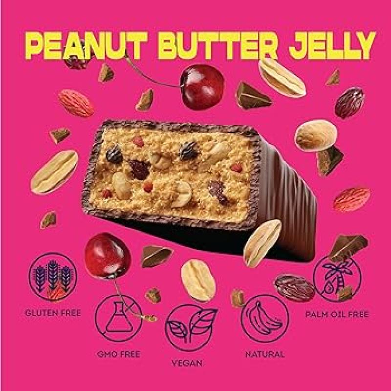 Case Of 12x Vive Peanut Butter Jelly Protein Bars Includes Postage