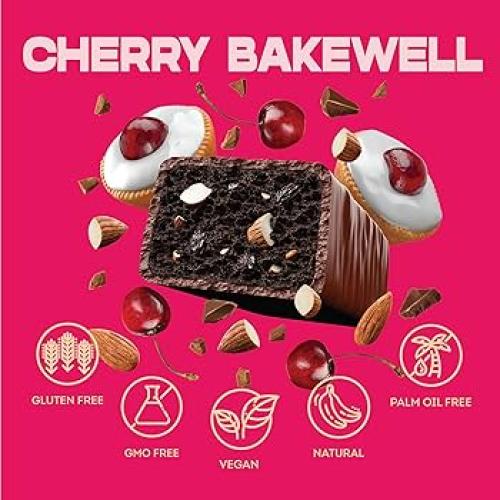 Case Of 15x Vive Better Brownie Cherry Bakewell Protein Bars Includes Postage