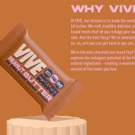 Case Of 20x Vive Choc Minis Peanut Butter Protein Bars Includes Postage
