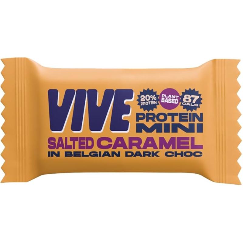 Case Of 20x Vive Choc Minis Salted Caramel Protein Bars Includes Postage