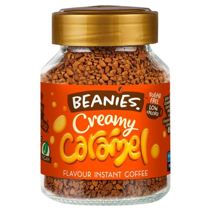 6x Beanie Flavoured Coffee Creamy Caramel Includes Postage