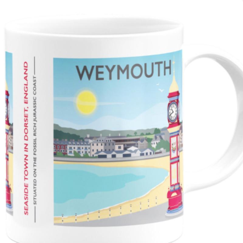 Weymouth Clock Mug By Artist Tabitha Mary Seller 368