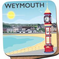 Weymouth Clock Cork Coaster By Artist Tabitha Mary Seller 368