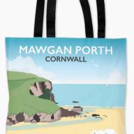 Mawgan Porth Cornwall Tote Bag Printed Edge To Edge By Artist Tabitha Mary Seller 368