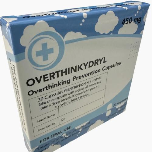 Overthinkydryl A Novelty Diabolical Gift