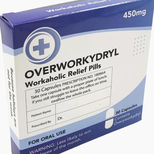 Overworkydryl A Novelty Diabolical Gift