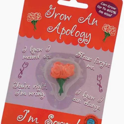 Grow An Apology A Novelty Diabolical Gift