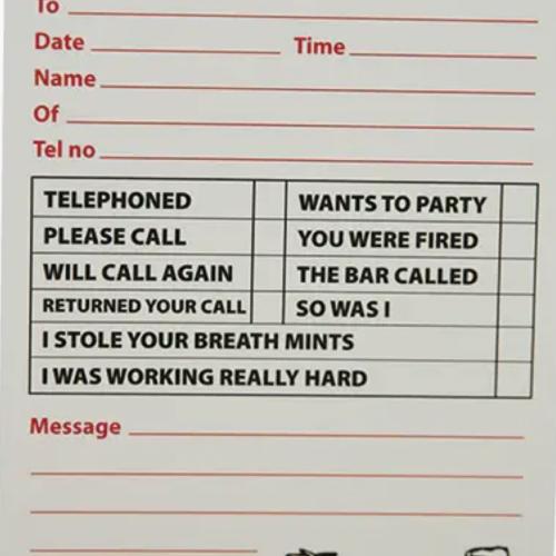 While You Were Out Getting Drunk - Notepad A Novelty Diabolical Gift