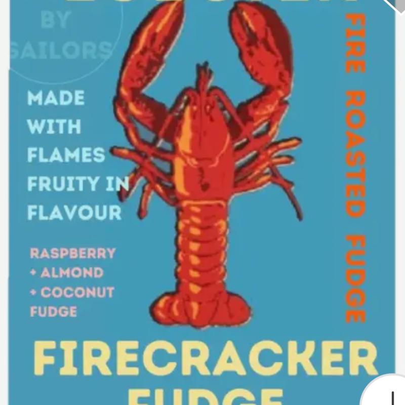 Lobster Firecracker Fudge Made By Dorset Chocolate