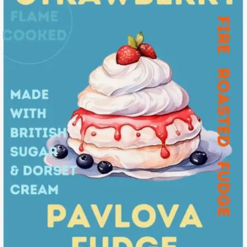 Strawberry Pavlova Fudge Made By Dorset Chocolate
