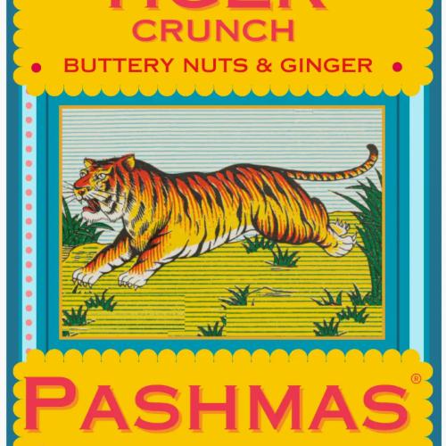 Tiger Crunch Buttery Nuts & Ginger Pashmas Luxury Confectionary Made By Dorset Chocolate