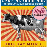 The Milker Dominican Sun Blushed Cocoa Choc Bar Made By Sunshine Chocolate
