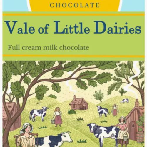 Vale of Little Dairies - A Full Cream Milk Chocolate Bar Made By Dorset Chocolate