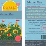 Minterne Mint Dark Chocolate with Intense Mint Crunch Choc Bar Made By Dorset Chocolate