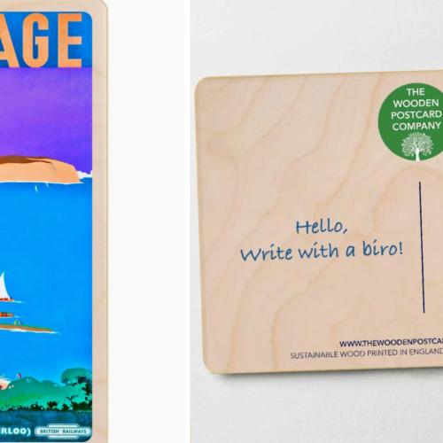 Swanage Dorset Postcard From The Wooden Postcard Company