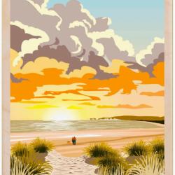 Studland Bay Dorset Postcard From The Wooden Postcard Company