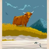 Scotland Postcard From The Wooden Postcard Company