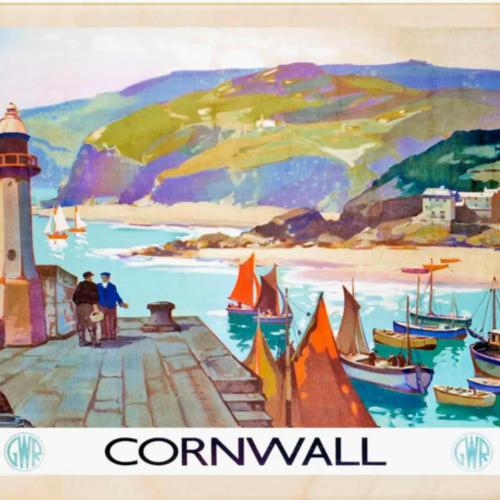 Cornwall 2 Postcard From The Wooden Postcard Company