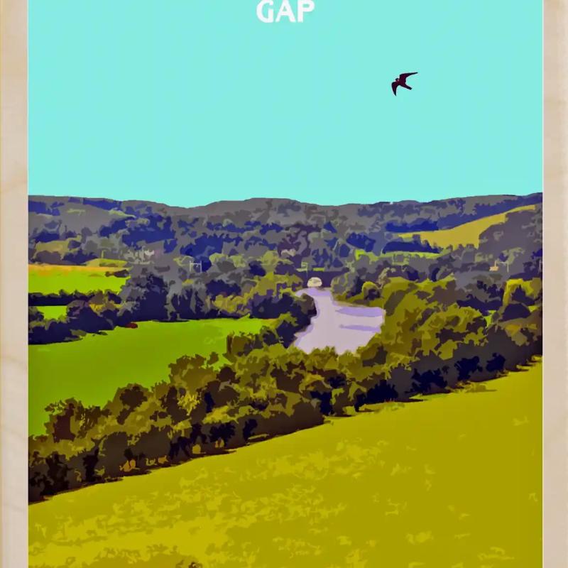 Goring Gap Postcard From The Wooden Postcard Company