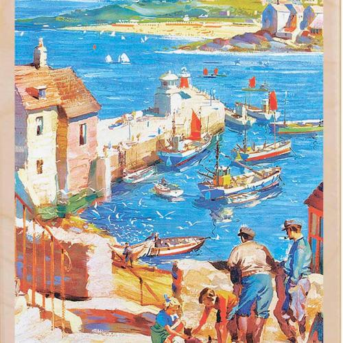 St Ives Cornwall Postcard From The Wooden Postcard Company
