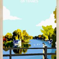 Goring On Thames Postcard From The Wooden Postcard Company