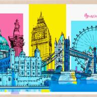 London Landmarks Postcard From The Wooden Postcard Company