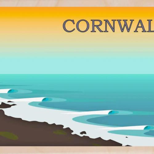 Cornwall 3 Postcard From The Wooden Postcard Company