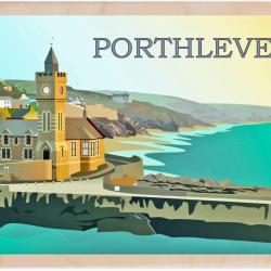 Porthlevin Postcard From The Wooden Postcard Company