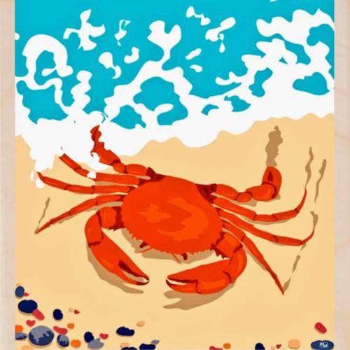 Cromer Crab Postcard From The Wooden Postcard Company