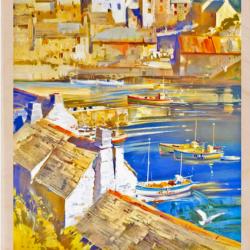 Cornwall Travel By Train British Rail Postcard From The Wooden Postcard Company