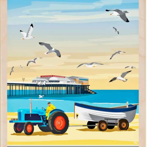 Cromer Pier Postcard From The Wooden Postcard Company