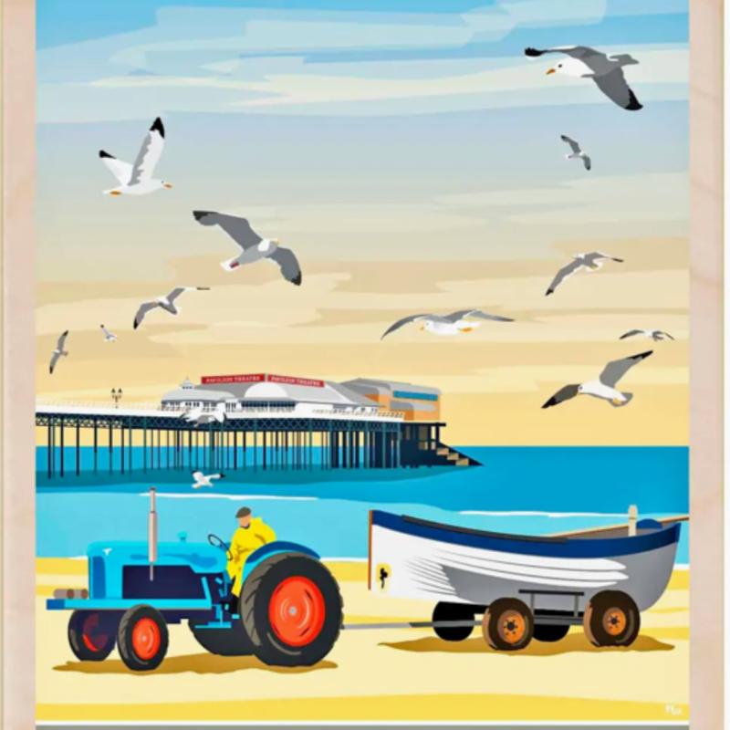 Cromer Pier Postcard From The Wooden Postcard Company