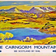 The Cairngorm Mountains Postcard From The Wooden Postcard Company