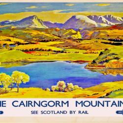 The Cairngorm Mountains Postcard From The Wooden Postcard Company