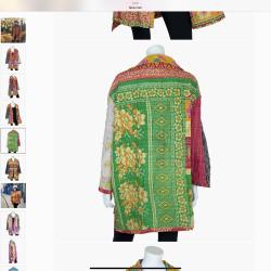 Random Colour And Design Kantha Reversible Jacket - Every One Is Different