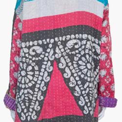 Random Colour And Design Kantha Reversible Jacket - Every One Is Different