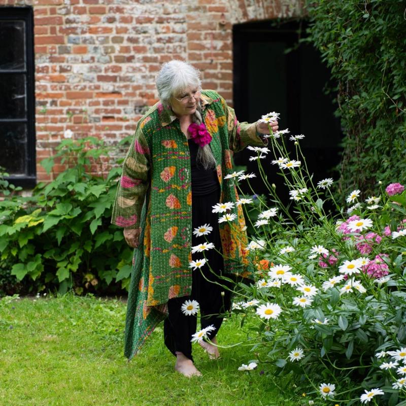 Random Colour And Design Kantha Button Jacket - Every One Is Different